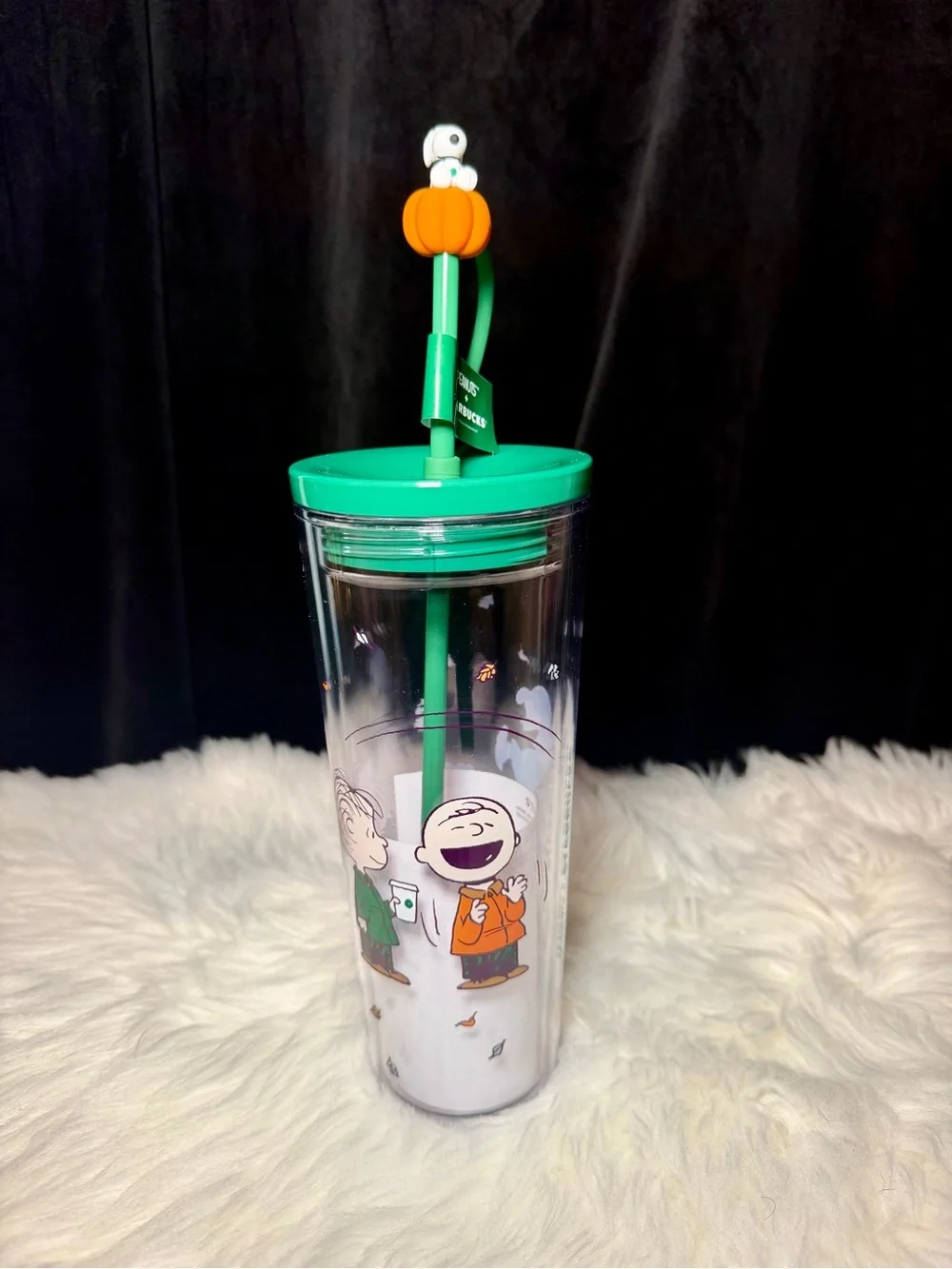 Starbucks Peanuts Snoopy Plush & Fall Tumbler Set